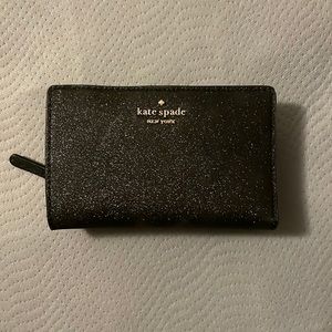 Sparkly black Kate spade wallet